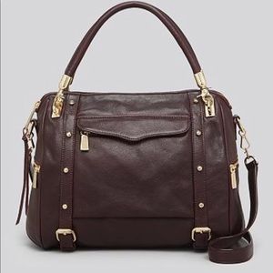 Rebecca Minkoff Cupid Leather Satchel, Black